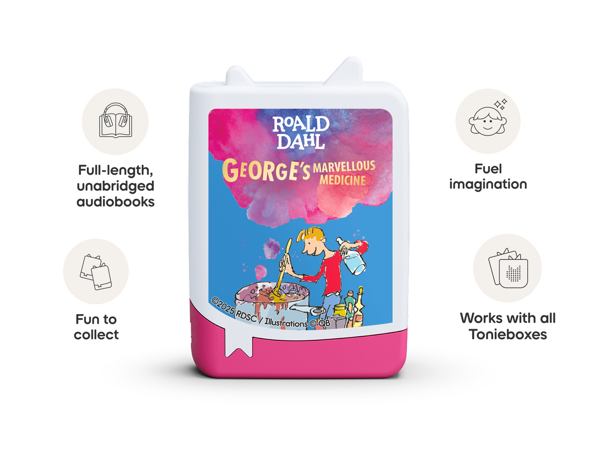 Roald Dahl Georges Marvellous Medicine Book Tonie work with all Tonieboxes and are full length unabridged audiobooks for kids