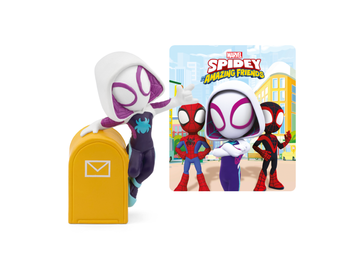 Marvel's Spidey and His Amazing Friends: Ghost-Spider Tonie audio figurine with content illustration