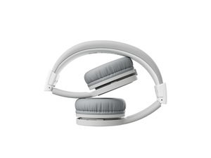 gray wired headphones for kids in folded position