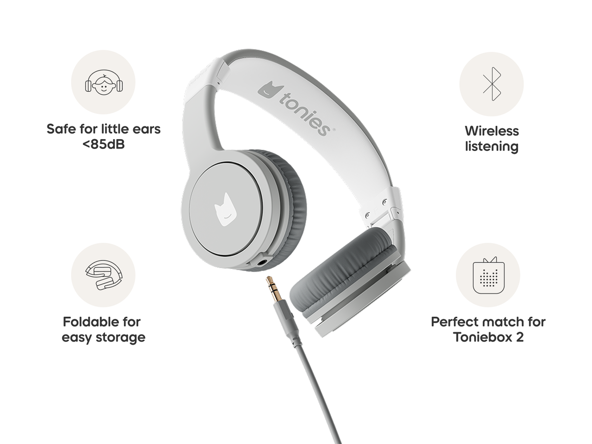 gray wired headphones for kids are easy to use and comfy to wear