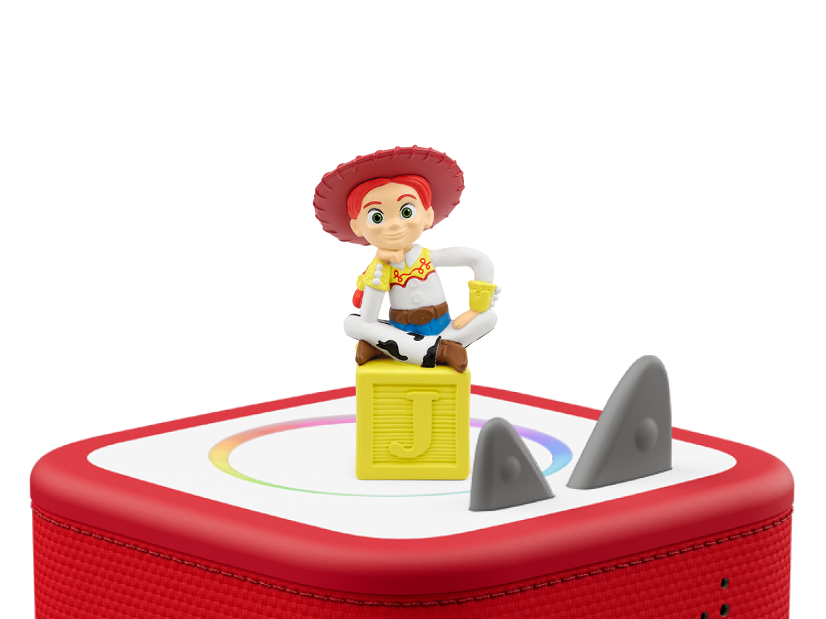 Disney & Pixar Toy Story 3 & 4: Jessie Tonie on a red Toniebox 2 ready to play audio stories and songs