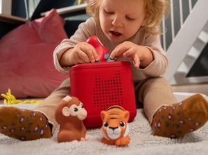 Child Playing With Jungle My First Tonies Set Audio Figurines And Toniebox 2