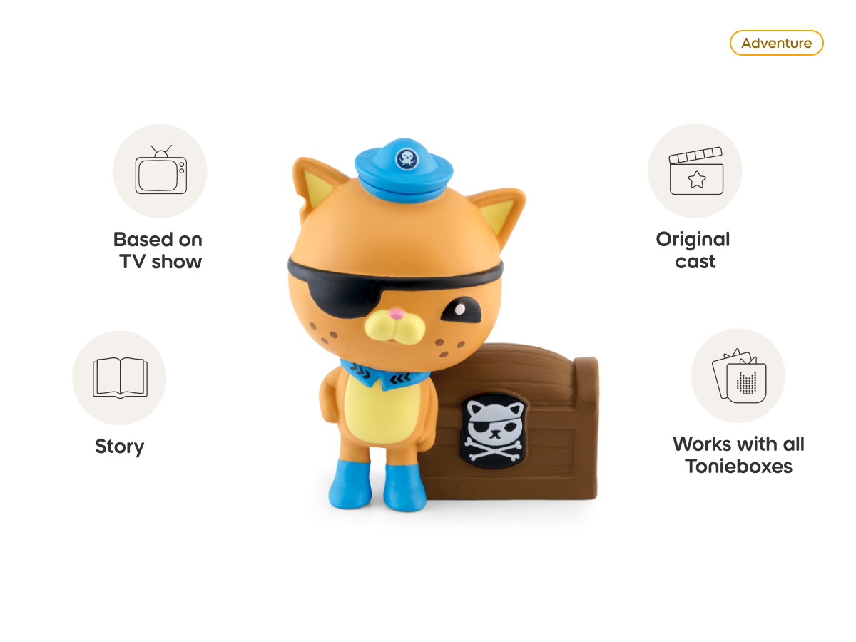Octonauts: Kwazii Tonie audio figurine, inspiring audio journeys and imaginative play
