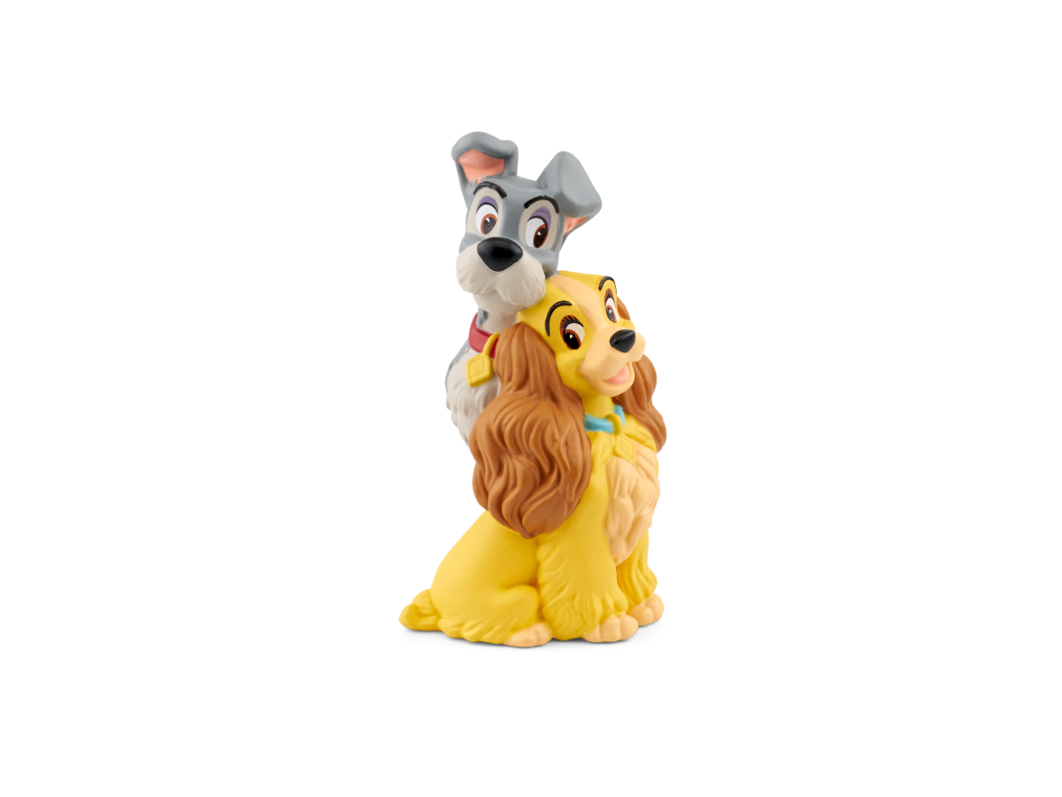 Disney Lady and the Tramp Tonie audio figurine for the Toniebox, which plays audio content