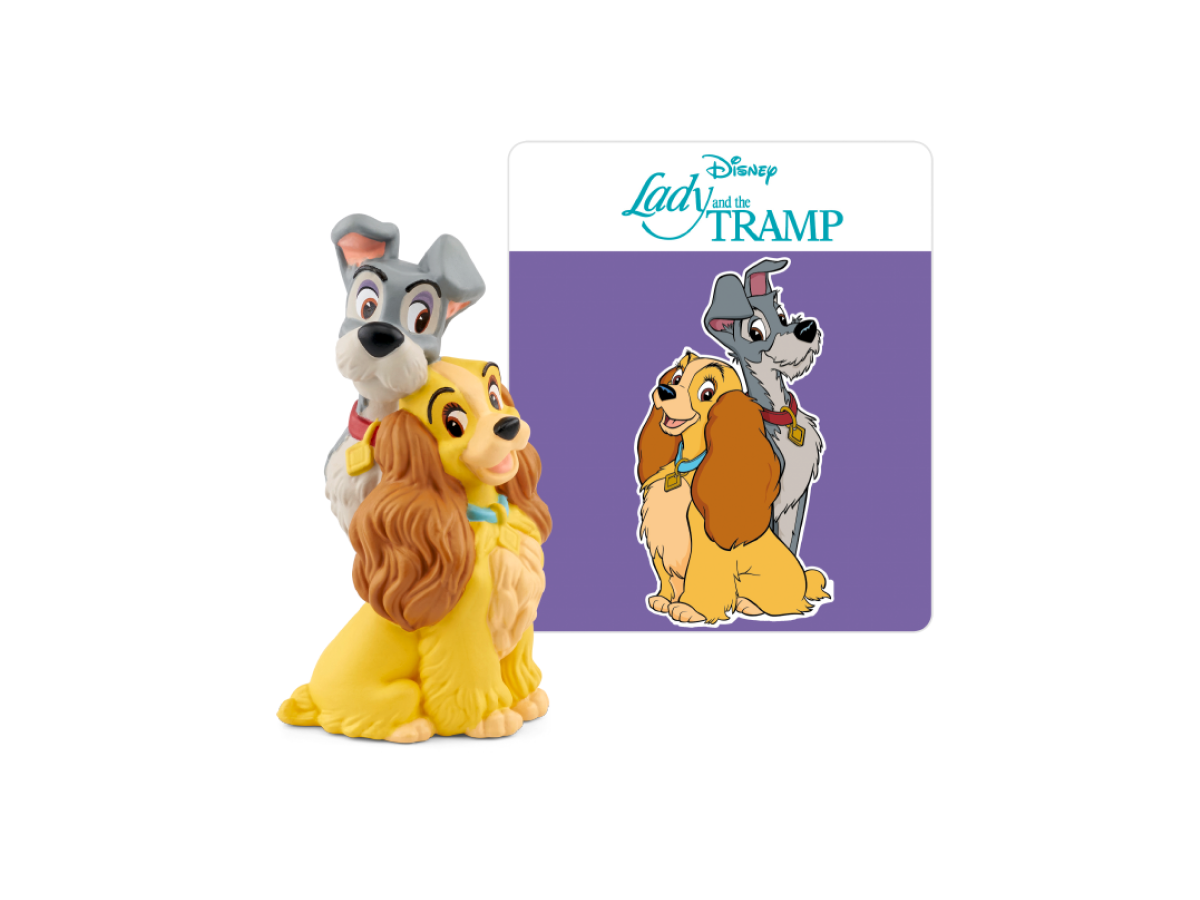 Disney Lady and the Tramp Tonie audio figurine with content illustration