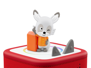 Lalalinos: Akio - The Best Band in Bumbaloo Tonie on a red Toniebox 2 ready to play audio stories and songs