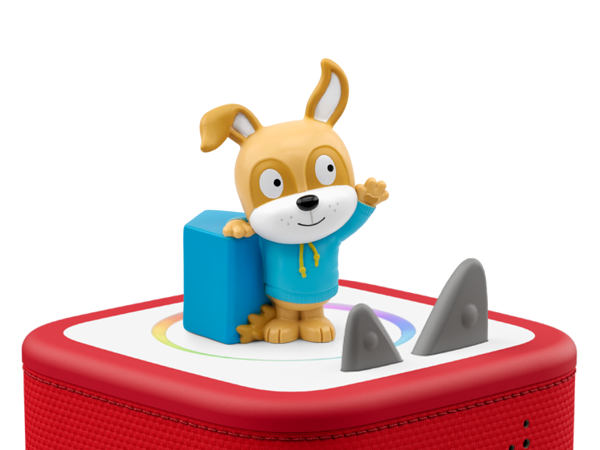 Lalalinos: Cosmo - Bumbaloo Beats Tonie on a red Toniebox 2 ready to play audio stories and songs