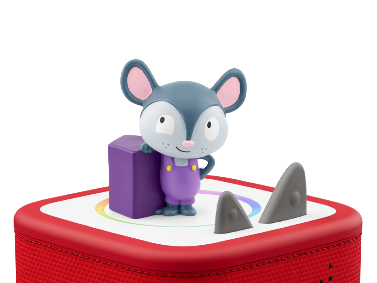 Lalalinos: Scout - Move and Groove in Bumbaloo Tonie on a red Toniebox 2 ready to play audio stories and songs