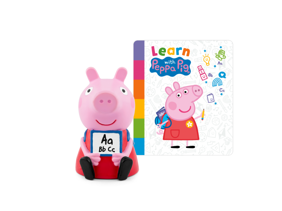 Peppa Pig: Learn with Peppa Tonie audio figurine with content illustration