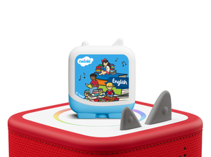 Learn with Twinkl Clever Tonie on a Red Toniebox 2 ready to play audio stories and songs curated for older listeners