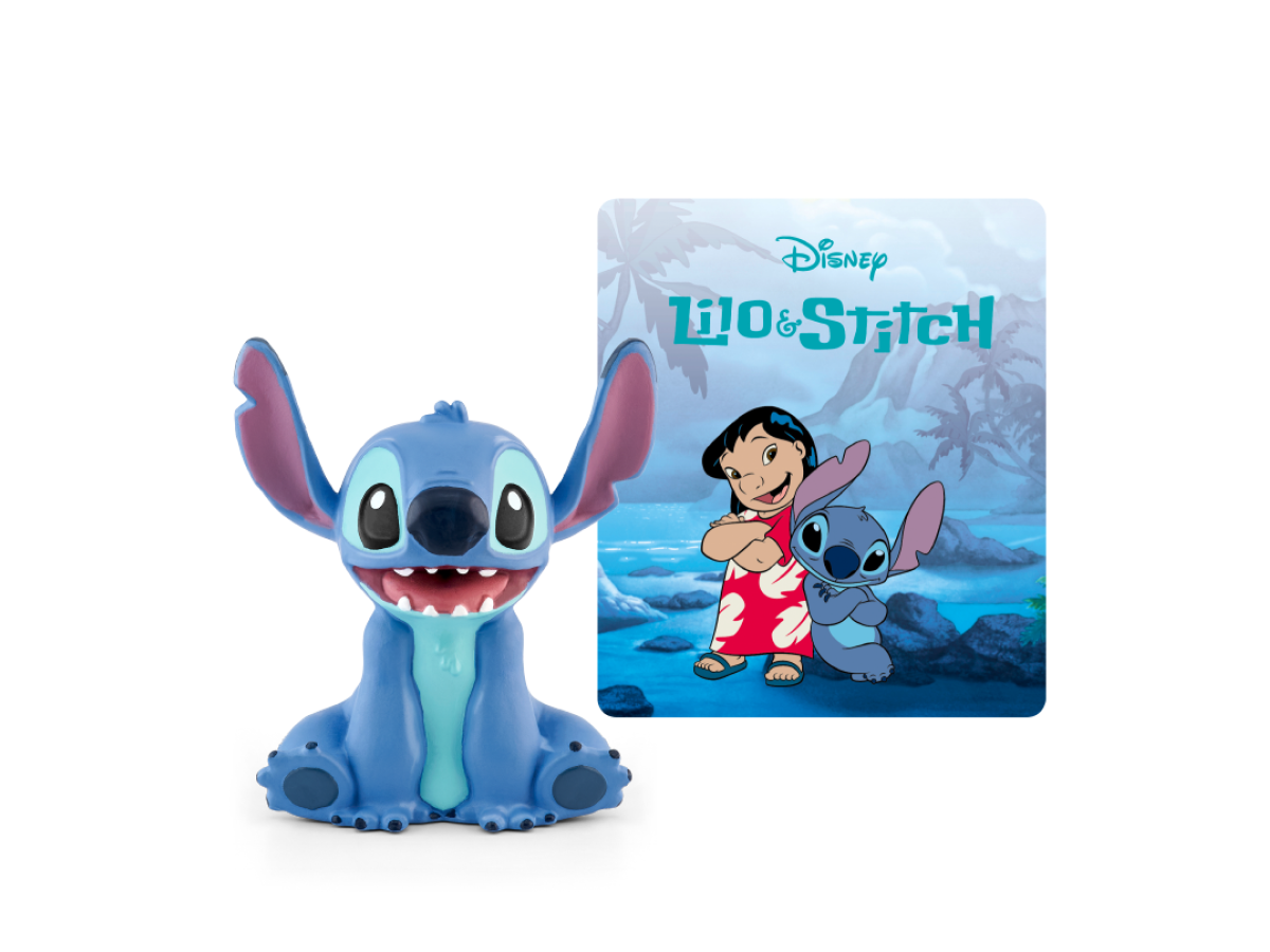 Disney Lilo & Stitch Tonie with a branded content card