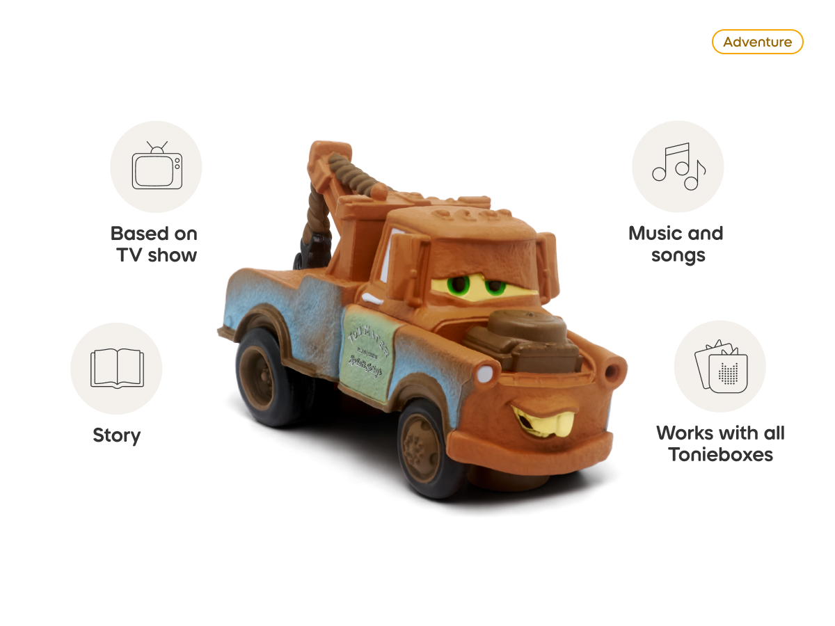 Disney & Pixar Cars: Mater Tonie audio figurine, inspiring audio journeys and imaginative play