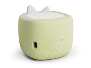 Toniebox Lite Cover melon green on a toniebox lite back view