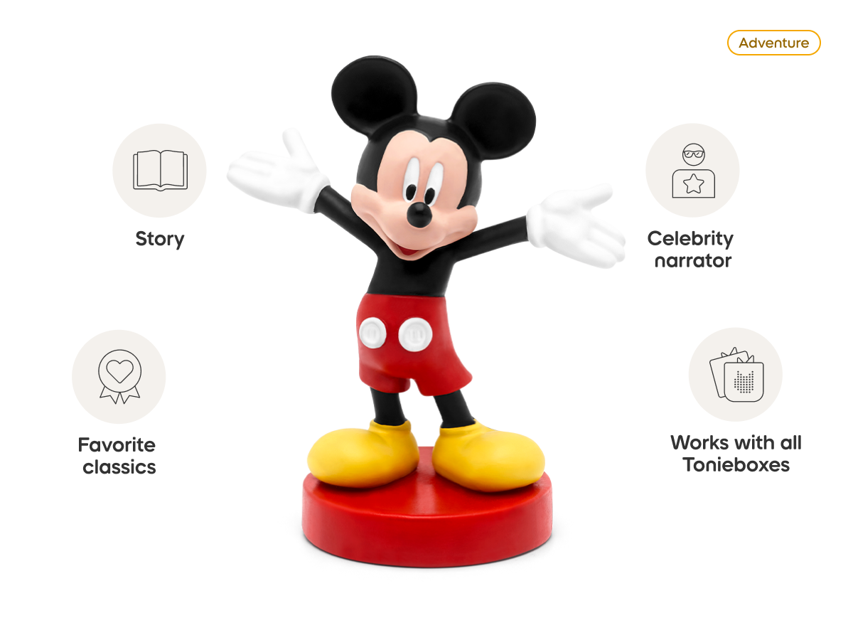 Disney Mickey Mouse Tonie audio figurine, inspiring audio journeys and imaginative play