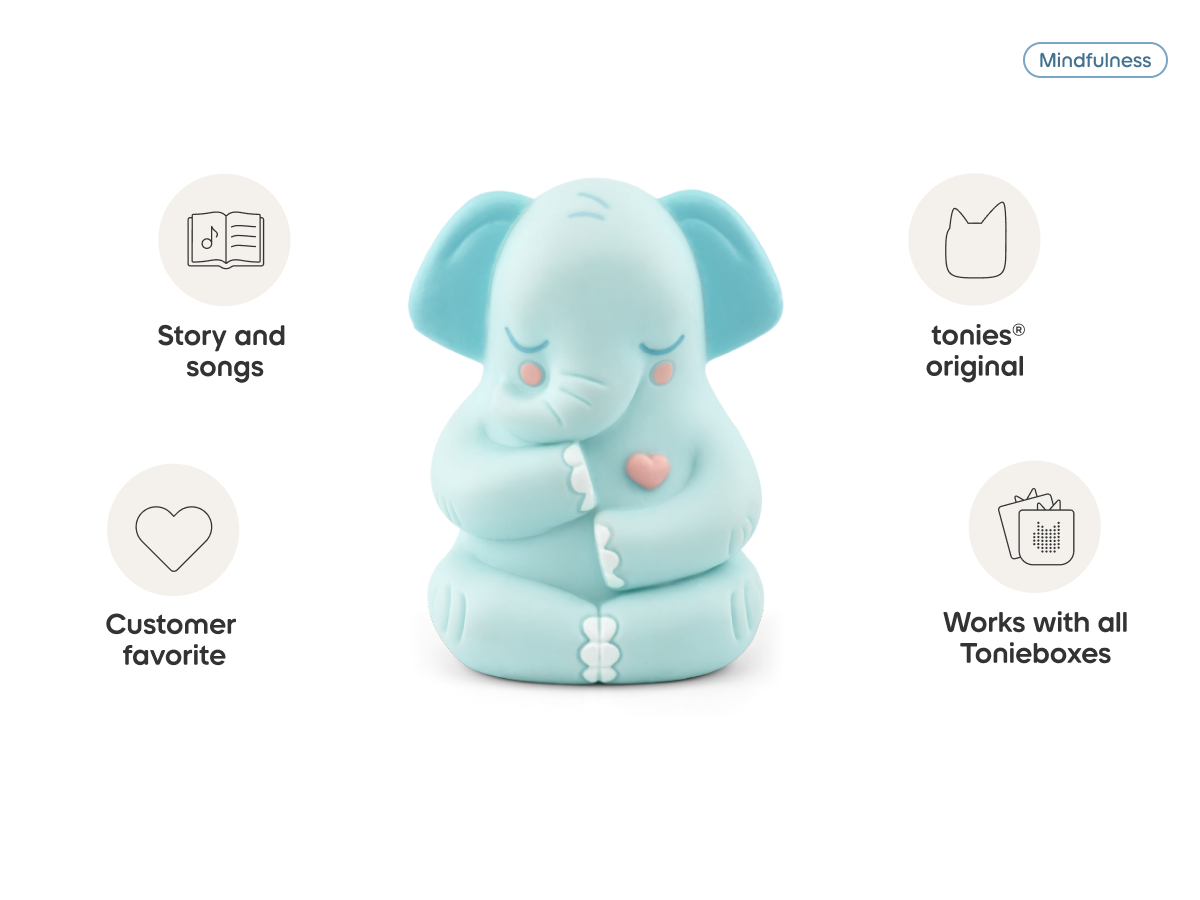 Mindfulness: Affirmations with Greta the Elephant Tonie audio figurine, inspiring audio journeys and imaginative play