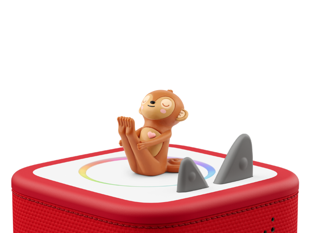 Mindfulness: Movement with Marty the Monkey Tonie on a red Toniebox 2 ready to play audio stories and songs