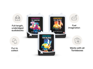Minecraft 3x Book Tonies work with all Tonieboxes and are full length unabridged audiobooks for kids