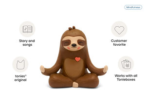 Mindfulness: Meditation with Mo the Sloth Tonie audio figurine, inspiring audio journeys and imaginative play