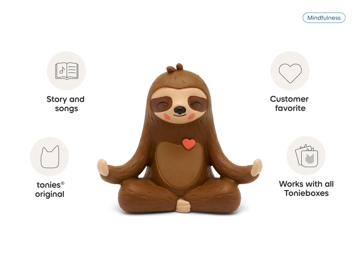 Mindfulness: Meditation with Mo the Sloth Tonie audio figurine, inspiring audio journeys and imaginative play
