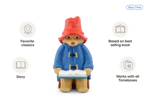 More About Paddington Tonie audio figurine, inspiring audio journeys and imaginative play
