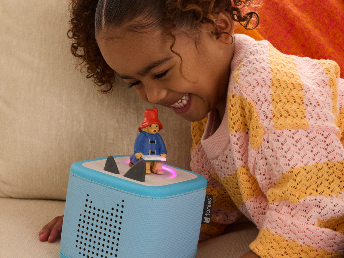 Child Playing Withmore About Paddington Audio Figurine And Toniebox 2