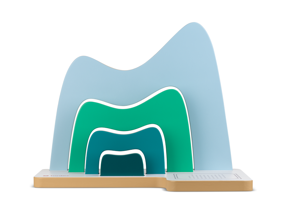 Large Mountain Tabletop Shelf front view