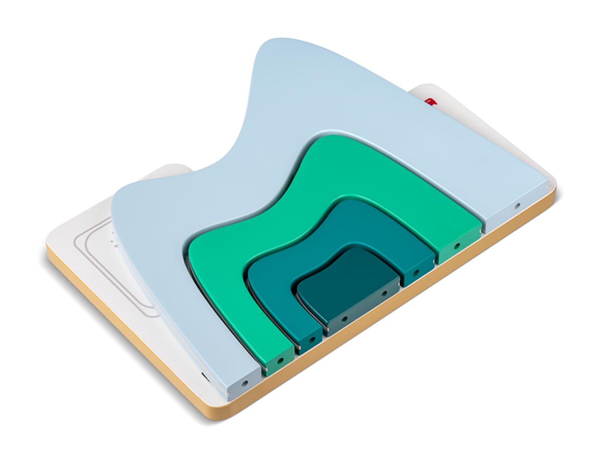 Large Mountain Tabletop Shelf flat view