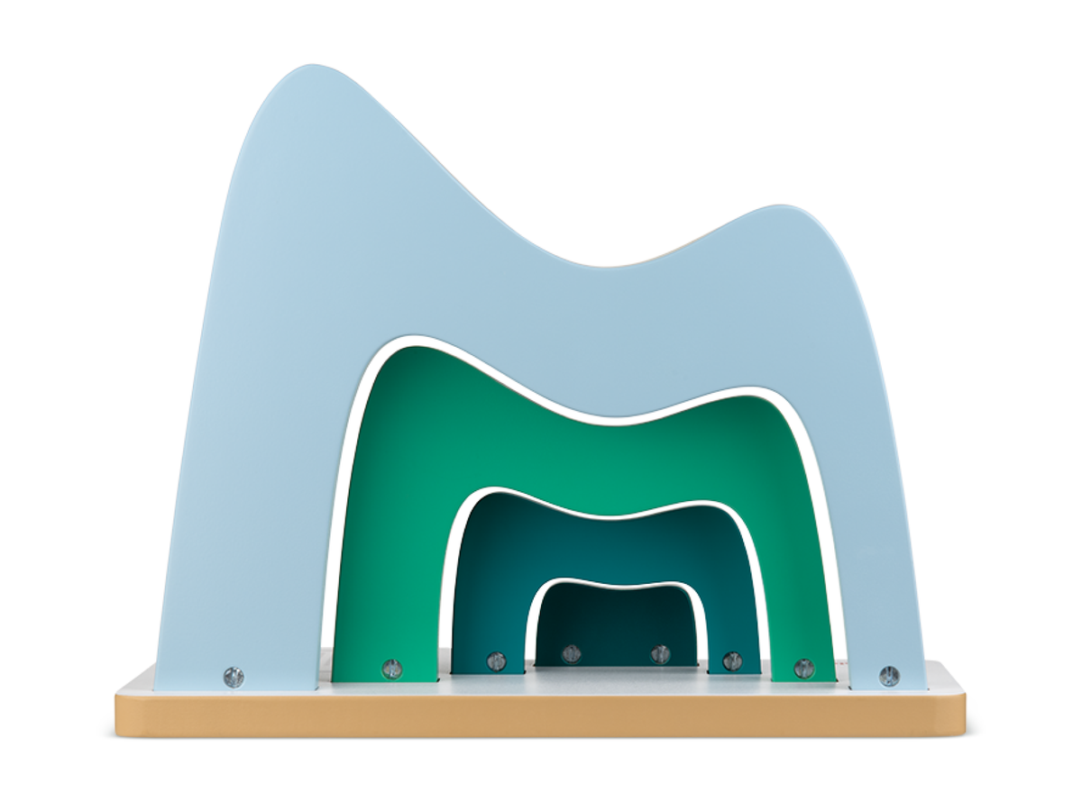 Large Mountain Tabletop Shelf straight on view