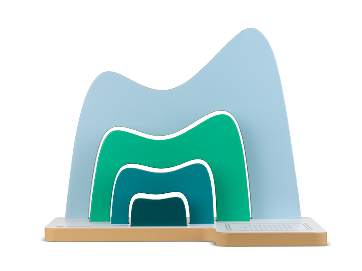 Large Mountain Tabletop Shelf straight on view