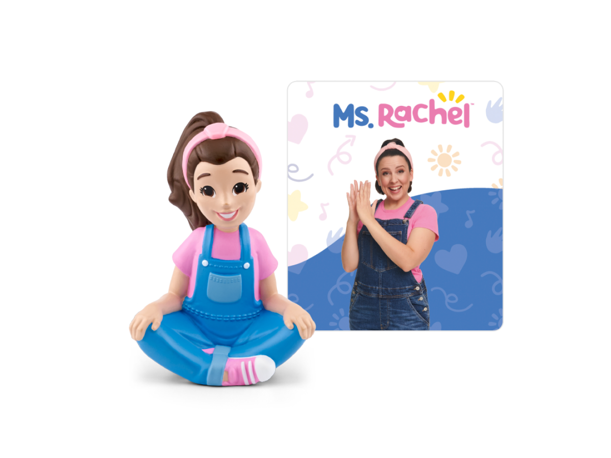 Ms. Rachel Tonie audio figurine with content illustration