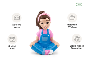 Ms. Rachel Tonie audio figurine, inspiring audio journeys and imaginative play