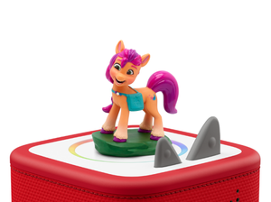 My Little Pony Tonie on a red Toniebox 2 ready to play audio stories and songs