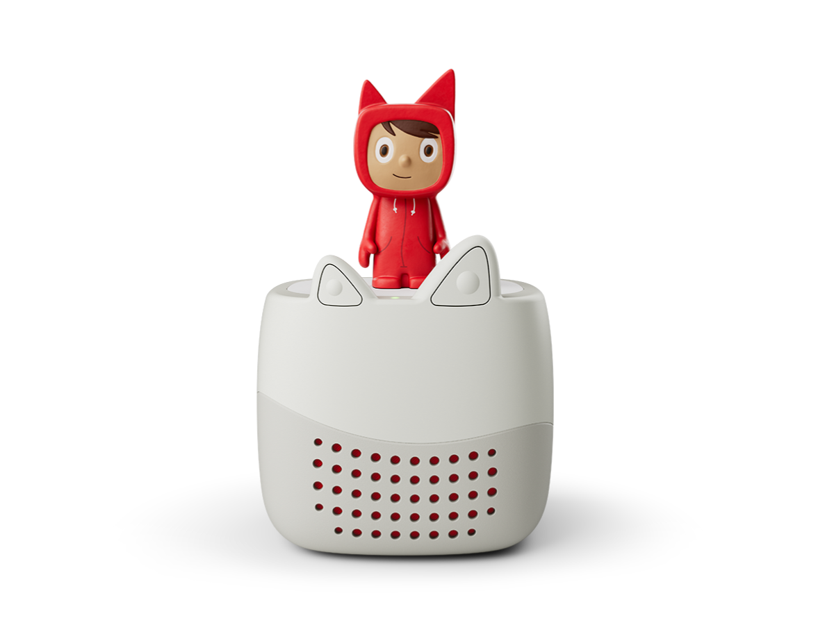 Front view of Toniebox Lite My Story Set an audio player for kids, used with Tonie audio figurines 