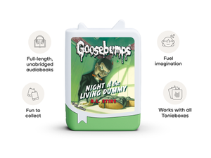 Goosebumps Night of the Living Dummy Book Tonie work with all Tonieboxes and are full length unabridged audiobooks for kids