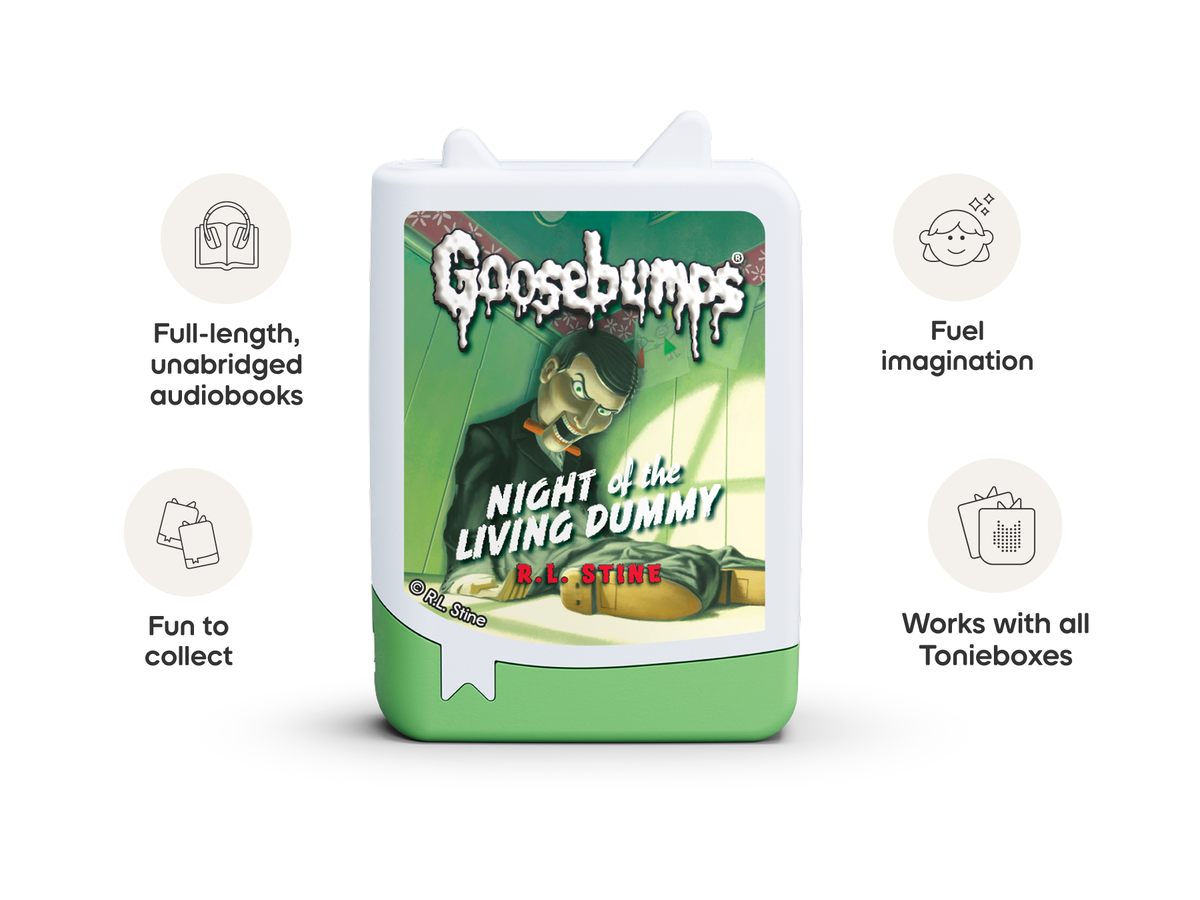 Goosebumps Night of the Living Dummy Book Tonie work with all Tonieboxes and are full length unabridged audiobooks for kids