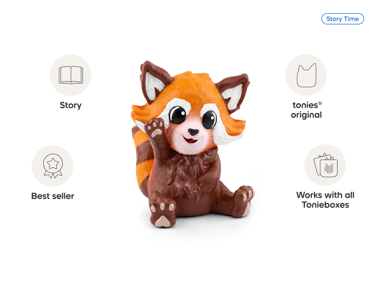 Conservation Crew: Nina the Red Panda Tonie audio figurine, inspiring audio journeys and imaginative play