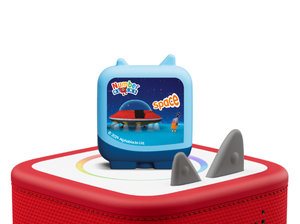 Numberblocks Clever Tonie on a red Toniebox 2 ready to play audio stories and songs curated for kids