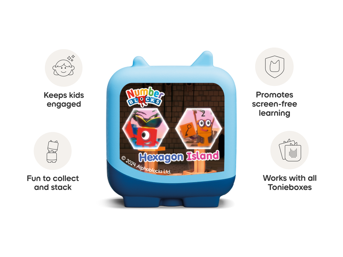 Numberblocks Clever Tonies Set - 4 Pack audio figurine, inspiring audio journeys and imaginative play