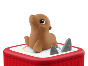 My First Tonies - Ocean Set Seal on a red Toniebox 2 rated for ages 1+