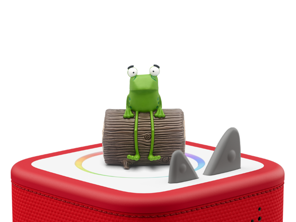 Oi Frog and friends Tonie on a red Toniebox 2 ready to play audio stories and songs