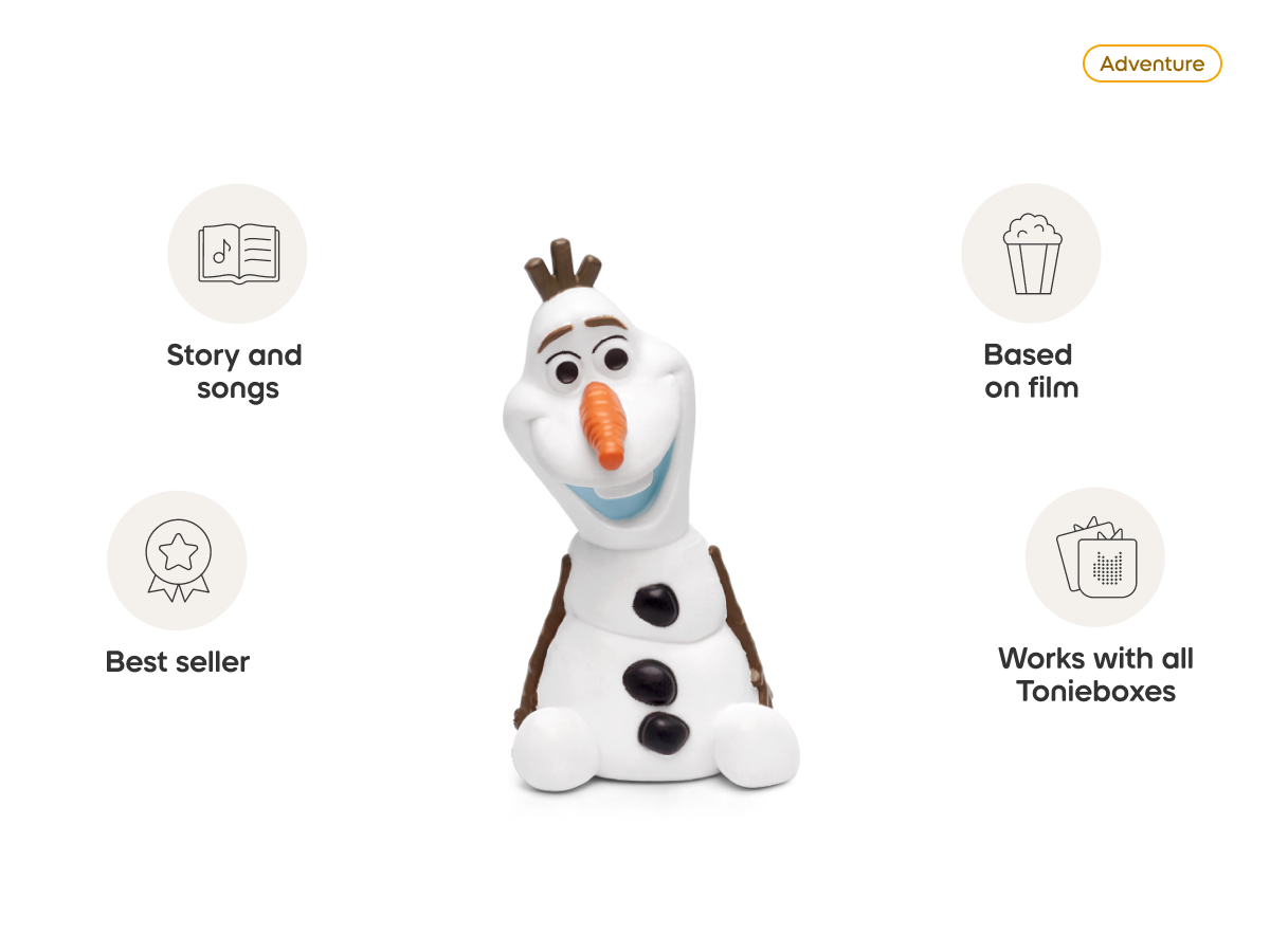 Disney Frozen: Olaf Tonie audio figurine, inspiring audio journeys and imaginative play