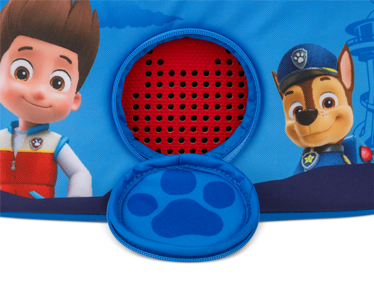 details view of the perforated circle on the Listen & Play Bag - PAW Patrol