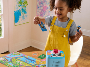 Child Playing With Toniebox 2 Play Set - Paw Patrol Chase And Tonieplay Sky Blue With Controller