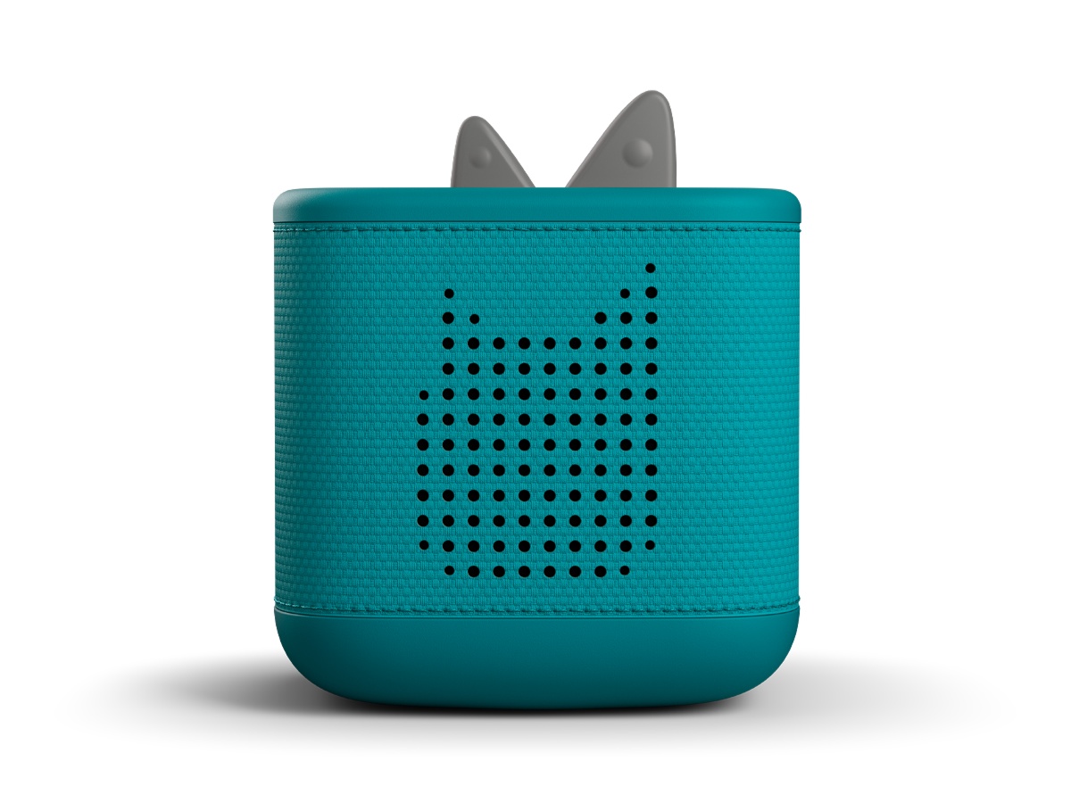front view of tropical teal toniebox 2