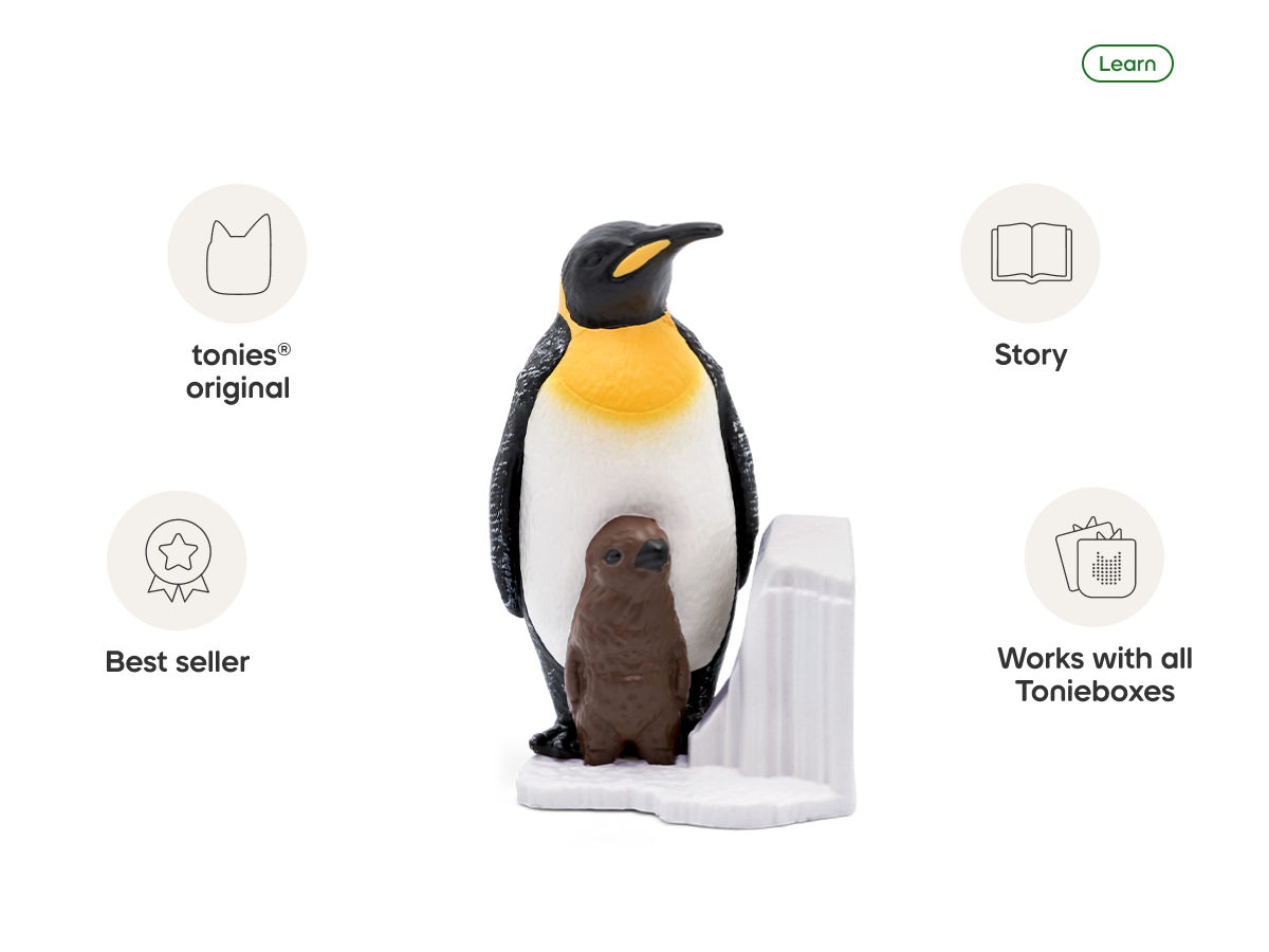 National Geographic Kids: Penguin Tonie audio figurine, inspiring audio journeys and imaginative play
