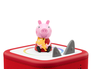 Peppa Pig: On the Road with Peppa Tonie on a red Toniebox 2 ready to play audio stories and songs