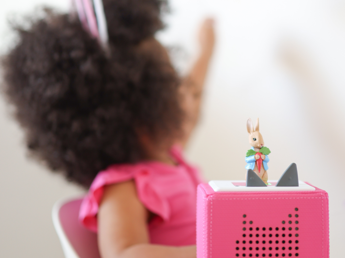 Child Playing With Peter Rabbit Tonie