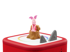 Disney Piglet Tonie on a red Toniebox 2 ready to play audio stories and songs