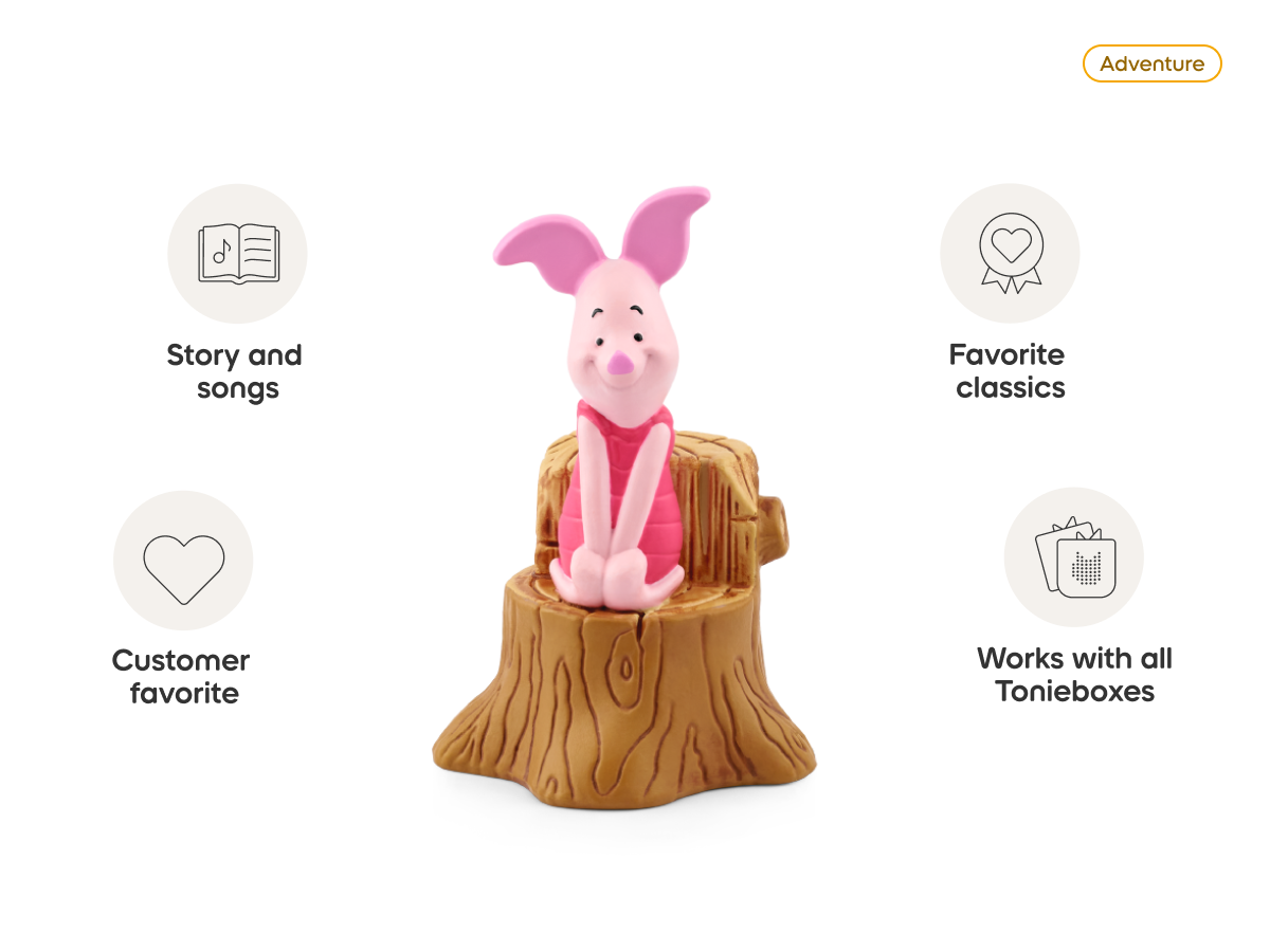 Piglet Tonie audio figurine from the adventure category, inspiring audio journeys and imaginative play