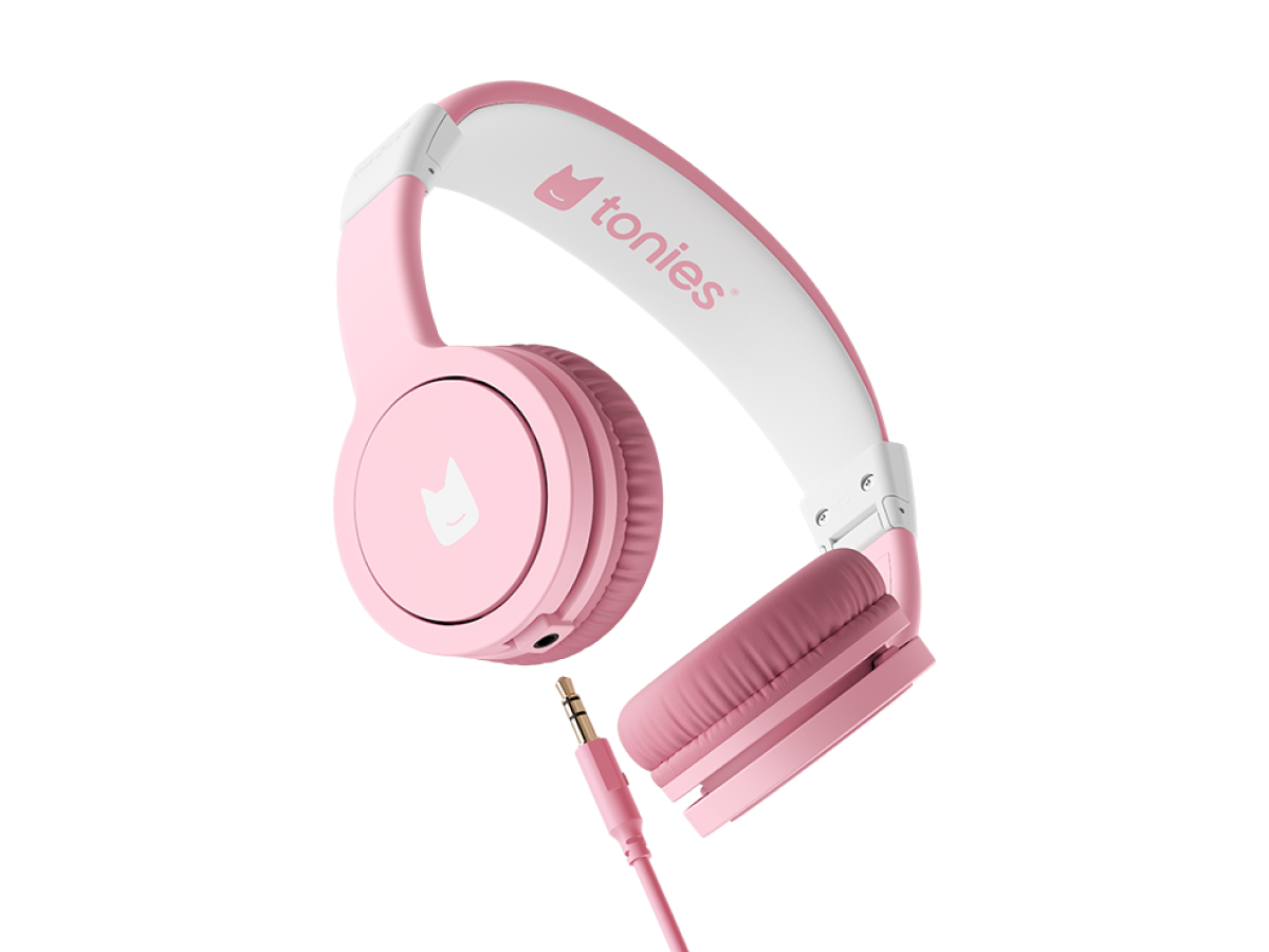 pink wired headphones for kids